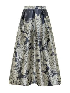 Full Skirt with Floral Print
