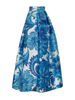 Full Skirt with Floral Print
