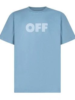 Garment-Dyed T-Shirt with OFF Logo