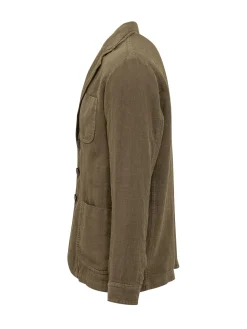 Giacca con Bottoni e Tasche Applicate