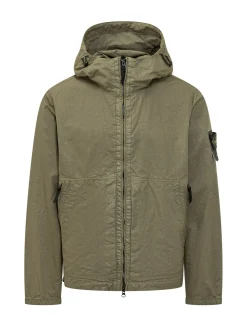 Giacca con Cappuccio e Chiusura con Zip