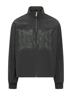 Giacca con Zip e Collo Alto