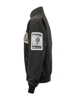 Giacca con Zip e Tasche con Patch