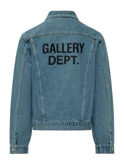 Giacca Denim con Tasche a Patta