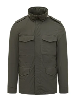 Giacca Denver con Collo Alto e Tasche con Patta