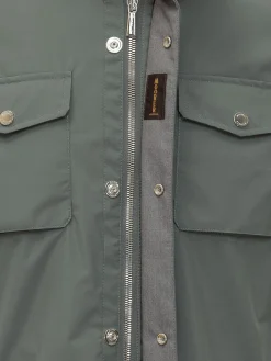 Giacca Fenzi con Cappuccio e Tasche Applicate
