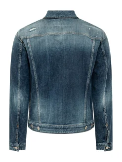 Giacca Sportiva in Denim con Bottoni
