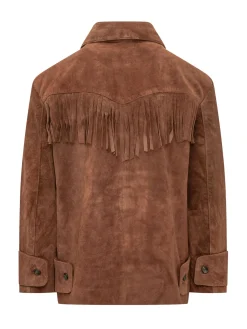 Giacca Western con Frange e Ricami