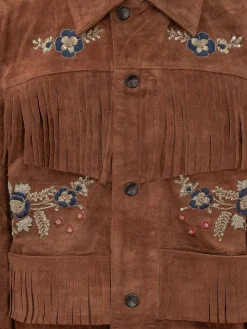 Giacca Western con Frange e Ricami