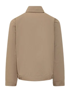 Giacca Zip-Up con Tasche Frontali in Cotone