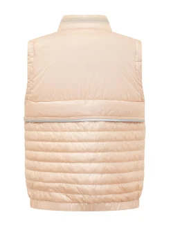 Gilet Guimane with Stand Collar and Horizontal Quilting