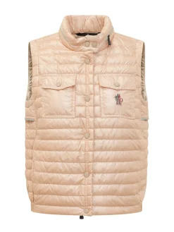 Gilet Guimane with Stand Collar and Horizontal Quilting