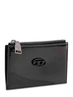 Glossy zip card holder