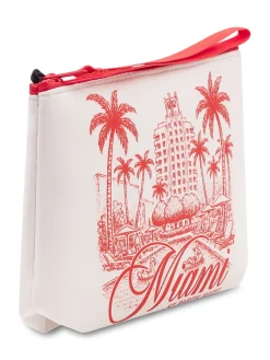 Graphic Print Pouch with Zip