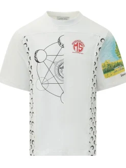 Graphic T-shirt with Panel Inserts