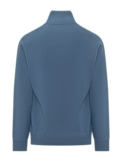 Half Zip Sweatshirt with High Neck