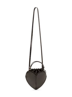Heart Bag with Crocodile Effect