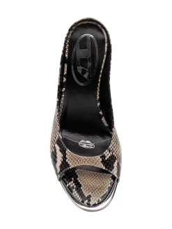 Heeled Mule Sandals with Open Toe