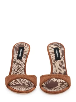 High-heel mules with minimalist design