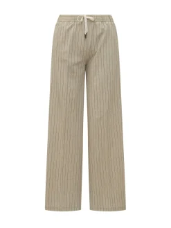 High Waisted Pinstriped Trousers