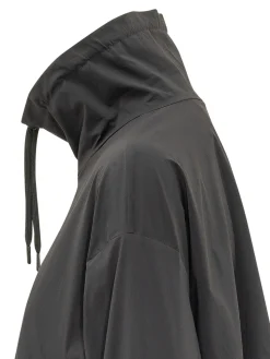 Hooded Jacket with Drawstring