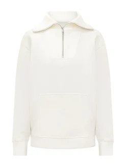 Hooded Sweatshirt with Half Zip