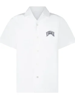 Informal Shirt with Collar and Logo Pocket