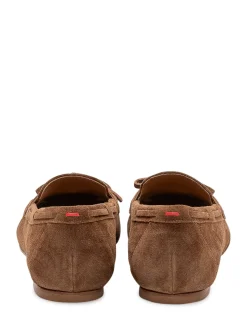 Jasper Cow Suede Loafers with Lace Detail