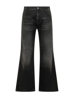 Jeans Boot Cut con Cinque Tasche e Gamba Svasata
