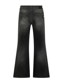 Jeans Boot Cut con Cinque Tasche e Gamba Svasata