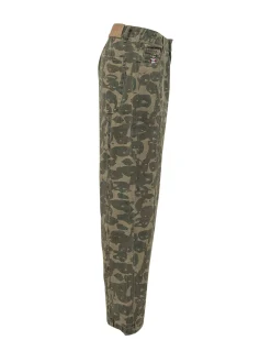 Jeans Camouflage con Tasche