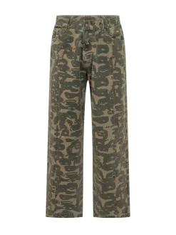 Jeans Camouflage con Tasche