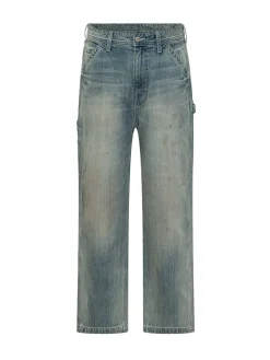 Jeans con Tasche Utility e Gamba Dritta