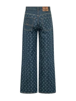 Jeans Denim Straight con Stampa