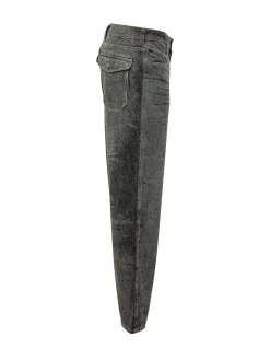 Jeans Dritti con Effetto Lavato