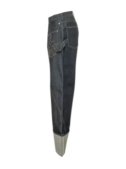 Jeans Workwear con Tasca Applicata