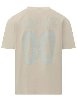 Jersey T-shirt with Print and Perforated Details