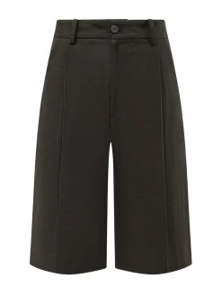 Knee Length Shorts with Front Closure