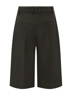 Knee Length Shorts with Front Closure