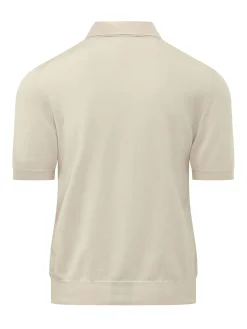Knit Polo Shirt with Collar