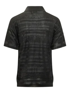 Knitted Perforated Polo
