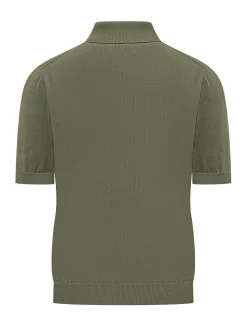 Knitted Polo Shirt with Chest Pocket