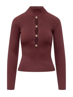 Knit Top with Cut-Out