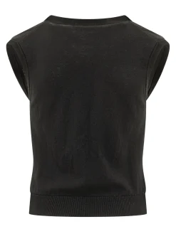 Knit Vest with Buttons