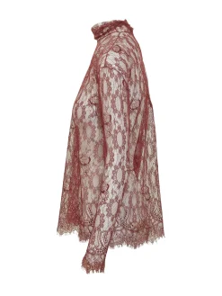 Lace High Neck Top