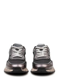 Lace Up Sneakers with Mesh Panels
