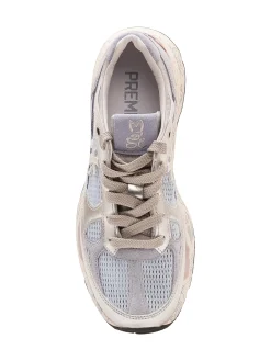 Lace Up Sneakers with Mesh Panels