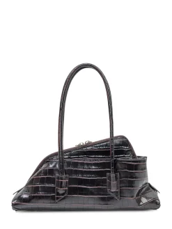 La Passeggiata Small Bag with Crocodile Pattern