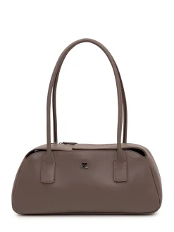 Leather Handbag with Double Handle