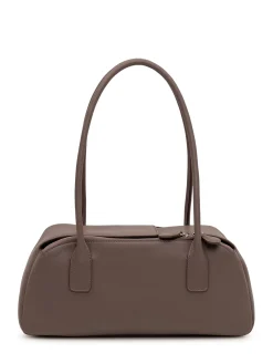 Leather Handbag with Double Handle